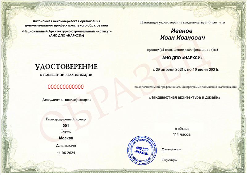 Диплом – Ландшафтная архитектура и дизайн